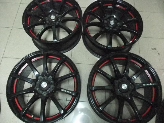 ล้อ GTR ขอบ17 กว้าง7 ET40 5รู100-114สถาพสวย