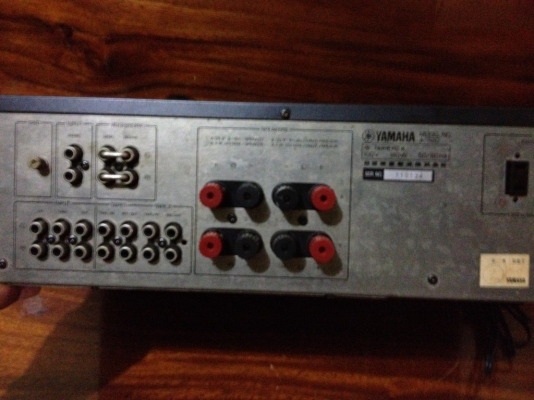 เเอมบ้าน YAHAMA A-550ของเก่าญี่ปุ่นสภาพดีใช้ไฟ110v