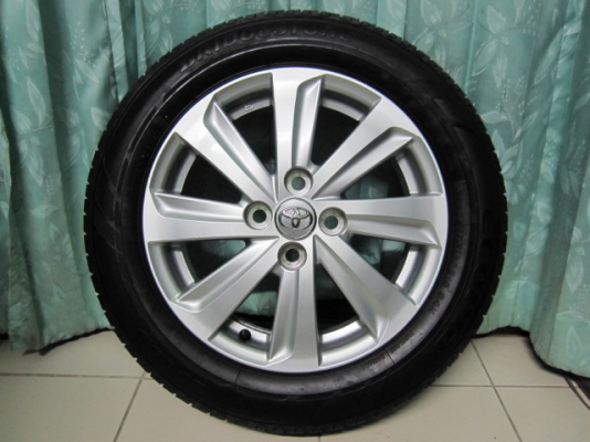 ขายล้อแม็กติดรถป้ายแดง Toyota New Yaris พร้อมยาง Bridgestone ปี 14 ขอบ 15