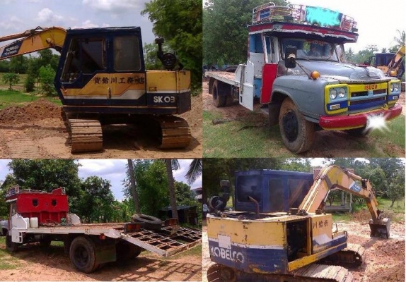 **540,000 บ.ต่อรอง**ขายแพ็คคู่ แบคโฮ+เทเลอร์ แบคโฮ KOBELCO MARK2 SK03 (เทียบเท่าPC60) เครื่องเดิมปั้มเดิม แน่นดีแรงดี ทำงานดีไม่โหลด เอวดี ช่วงล่าง โซ่ ใบแทร็ก โรลเลอร์ สภาพ70\% บอดี้ดีสวย สีสันดี บูมอาร์ดีไม่ปะ รถทำงานปกติ สัญญาซื้อขาย พร้อมเทเลอร์6ล้อหัว