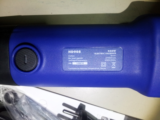 เครื่องเจียรย์แกนตรง 6 mm hyundai korea แท้ มีประกัน