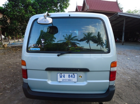 รถตู้  Toyota  hiace  เครื่อง 2 J vvti   แก๊ส lpg หัวฉีด ขับดี ประหยัด  มีบาร์ กันโครง ด้านหลัง ทรงตัวดี