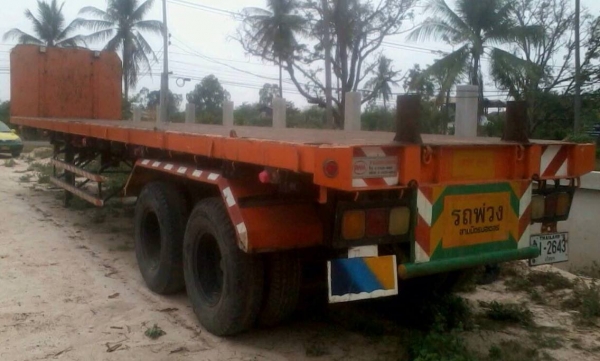 ***ขายแล้วครับขอบคุณ Truck2hand ขาย หางพื้นเรียบ 12.0ม. สามมิตรฯ ปี48 สภาพสวย พื้นสวย ไม่ผุ ช่วงล่างดี คัสซีไม่ผุ สวยไม่ปะไม่ดาม ยางดี5เส้นพอใช้3เส้น สภาพพร้อมใช้งาน เอกสารเล่มทะเบีนครบ  ราคาต่อรองได้เด้อ พี่น้องครับ