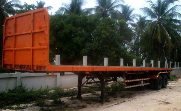 ***ขายแล้วครับขอบคุณ Truck2hand ขาย หางพื้นเรียบ 12.0ม. สามมิตรฯ ปี48 สภาพสวย พื้นสวย ไม่ผุ ช่วงล่างดี คัสซีไม่ผุ สวยไม่ปะไม่ดาม ยางดี5เส้นพอใช้3เส้น สภาพพร้อมใช้งาน เอกสารเล่มทะเบีนครบ  ราคาต่อรองได้เด้อ พี่น้องครับ