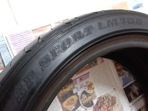 ยาง,205-45-17 DUNLOP LM703 ปี13กับปี11 สี่เส้น 3,600