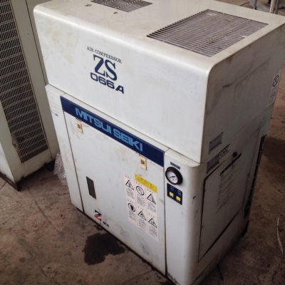 ปั๊มลมสกรู เก่าญี่ปุ่น MITSUI SEIKI รุ่น ZS066A สภาพดี พร้อมใช้งาน