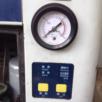 ปั๊มลมสกรู เก่าญี่ปุ่น MITSUI SEIKI รุ่น ZS066A สภาพดี พร้อมใช้งาน