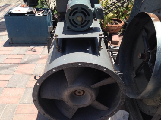 ขายพัดลมดูดอากาศ National ขนาด 2 HP. 380 V 1450 RPM ใบพัดขนาด 19 นิ้ว วิ่งนิ่ม ลมแรง สภาพสวย พร้อมใช้งาน