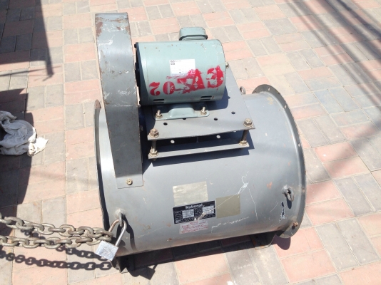 ขายพัดลมดูดอากาศ National ขนาด 2 HP. 380 V 1450 RPM ใบพัดขนาด 19 นิ้ว วิ่งนิ่ม ลมแรง สภาพสวย พร้อมใช้งาน