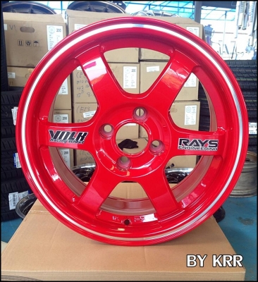 ขายล้อแม็กซ์ VOLK TE 37 ขอบ15" สีแดงสดมากกกกกกกกกก