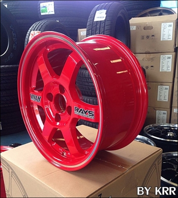 ขายล้อแม็กซ์ VOLK TE 37 ขอบ15" สีแดงสดมากกกกกกกกกก