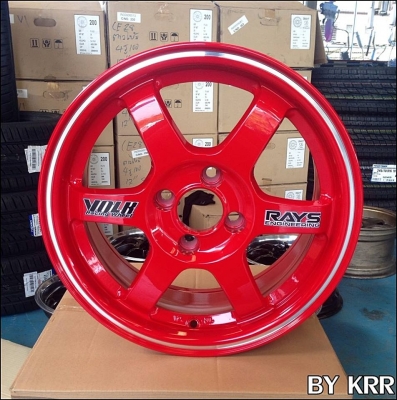 ขายล้อแม็กซ์ VOLK TE 37 ขอบ15" สีแดงสดมากกกกกกกกกก