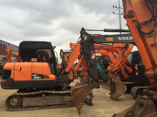 รถแบคโฮมือสอง DOOSAN DX55A สภาพรถเยี่ยม 090-268-2646 พร้อมจัด ไฟแนนซ์
