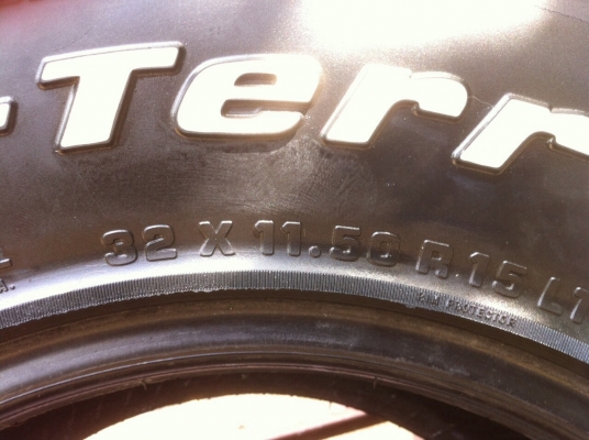 ขายยาง bf all 32 x 11.5 x 15 สภาพสวย