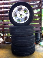 **ขายล้อแม็กขอบ15นิ้ว งามๆเงาๆ 5รูพร้อมยางGoodyear205/65R15** สภาพสวยจัด ไม่มีรอย ราคาเบาๆ สบายกระเป๋า**มีรูป