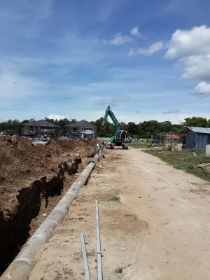 รับขุดดินปรับพื้นที่ถมที่รื้อป่ารื้อท่อฝังท่อและให้เช่ารถแบคโฮ ขนาด120  ติดต่อคุณโจ โทร. 081-7539527