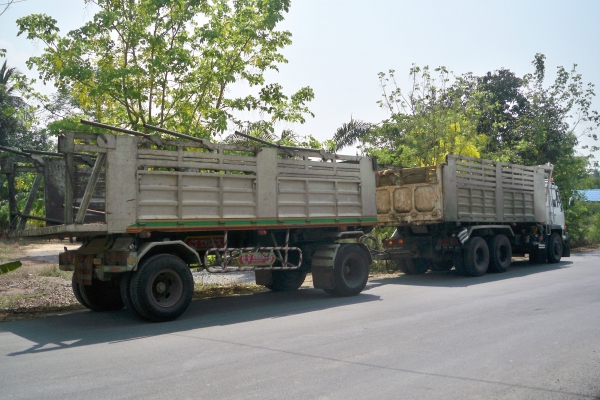 ขายรถพ่วง Mitsubishi FUSO FN527 18 ล้อ ดั้ม แม่+ลูก
