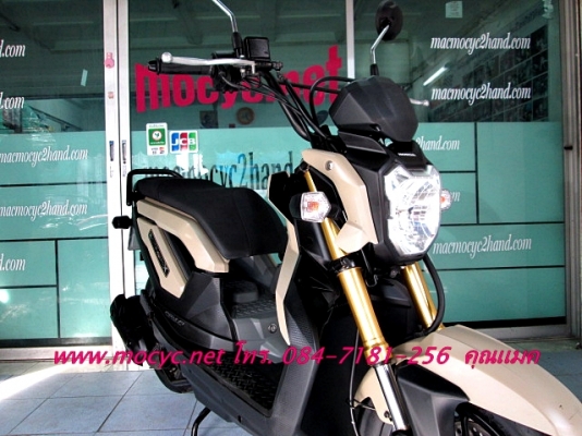 ZOOMER สีนํ้าตาล  สีรุ่นใหม่ รถเดือน ต.ค ปี 2556ไมล์ 2173 โล ฟรีค่าโอน แถม 4 รายการ  44900