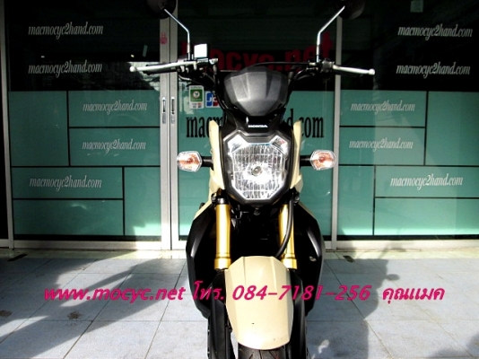 ZOOMER สีนํ้าตาล  สีรุ่นใหม่ รถเดือน ต.ค ปี 2556ไมล์ 2173 โล ฟรีค่าโอน แถม 4 รายการ  44900