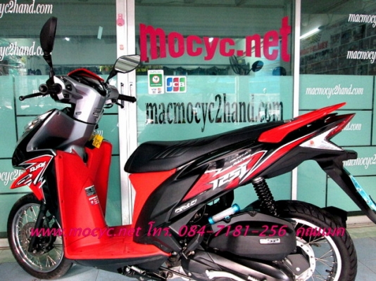 CLICK 125 i ลาย racing bombi brake สีดำแดง ปี 55 ของแถม 3 รายการ 32900