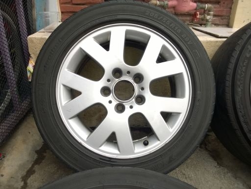 ล้อแม็ก BMW E46 ขอบ 16 5 120 ยาง205-55-16  2ชุดถูกๆ
