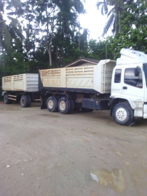 ขายรถ 18 ล้อดัมพ์แม่-ลูก ISUZU DECA 270 แรงม้าปี 2551 หางดัมพ์ 2 คาน ราคา 2350000