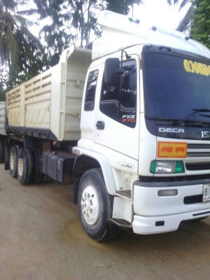 ขายรถ 18 ล้อดัมพ์แม่-ลูก ISUZU DECA 270 แรงม้าปี 2551 หางดัมพ์ 2 คาน ราคา 2350000