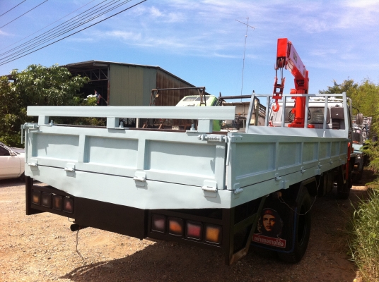 ISUZU FTR ตัวรถ FTR11NY เครื่อง 6BD1 เทรน TADANO 4.5 ตัน ช่วงยาว 7.20 เมตร ยาง 900 ทำสีใหม่ทั้งคัน สภาพพร้อมใช้