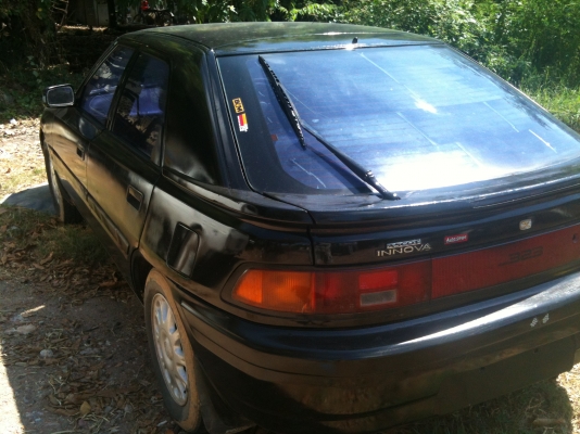 มาสด้า 323 สีดำ เกียร์ออโต้ เครื่องเดิมหัวฉีด LPG มัลติ ภายในสวย ทะเบียน เม.ย.54 พร้อมโอน ขับได้ปกติ ขาย 30,000 บาท