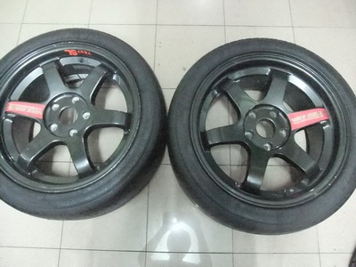 ล้อ TE37 SL ขอบ 17 กว้าง 8 ET38 แถมยาง Maxxis 225/45/17 ปี 09