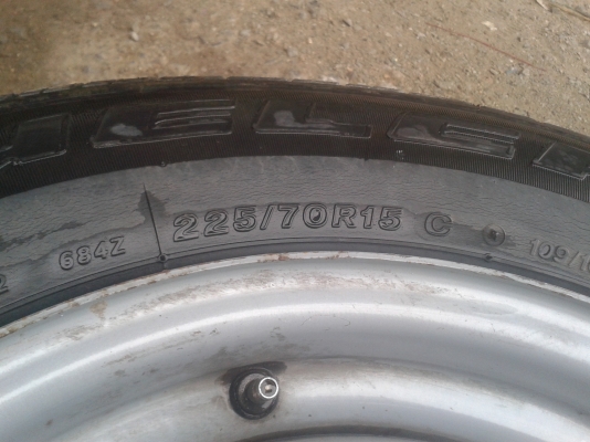 ขายกะทะผ่า6รูขอบ15พร้อมยาง1คู่2500