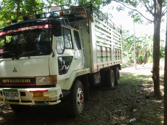 FN516   เครื่องHO7D   10ล้อเพลาเดียว กระบะเหล็ก