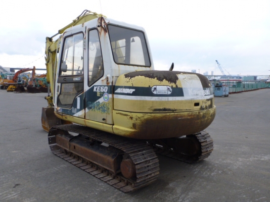 ขายรถแบคโฮเก่าญี่ปุ่น Kawasaki KE60-3 เหมือนกับ Kobelco SK60-3 100\% (Kobelco เป็นผู้ผลิต)