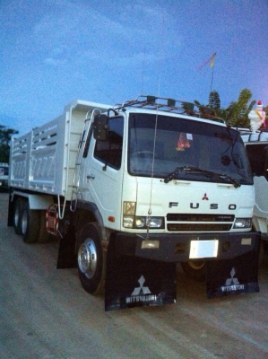 ขายรถบรรทุกสิบล้อดัมพ์ MITSUBISHI M6 เครื่องเดิม 260 แรง ปี 51 ไมล์ 133,xxx กระบะดัมพ์สามมิตร