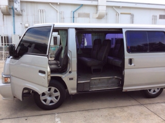 ขายรถตู้นิสสัน เออแวน ปี 93 เครื่อง 2.7 เกียร์ธรรมดา พวงมาลัยเพาเวอร์ เบาะหนังสามแถว แอร์ราว หน้า-หลัง ตัวถังเดิมๆ สีเต็ม มีริ้วรอยใช้งานบ้าง เครื่องแน่น ช่วงล่างนิ่มนวล พร้อมใช้