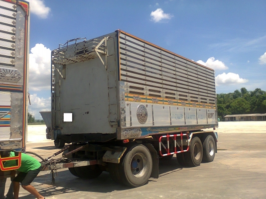 ลูกพ่วง 3 เพลาดัมพ์ กระบะอลูมิเนียม ยาว 6.40 เมตร ลงเล่มแล้ว ปี 45