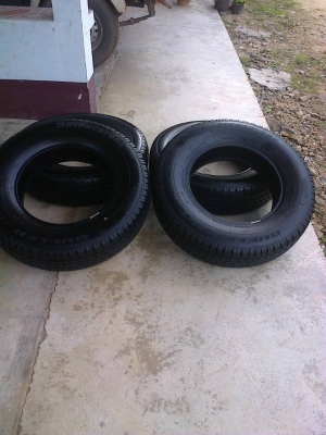 ยาง205R16ดูเลอร์689(ผ้าใบ8ชั้น)ป้ายแดงสวยตุมเต็มทุกเส้นชุด4เส้น