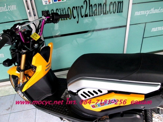 ZOOMER สีเหลือง แต่งสวย ล้อเล็ก รถเดือน ส.ค ปี 2556ไมล์ 4173 โล ของแถม 3 รายการ  38900