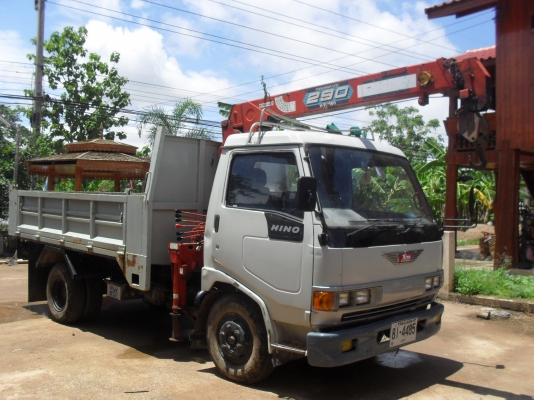 HINO FB2W 120 แรง ดั้ม ติดเครนUNIC 290 ตัน