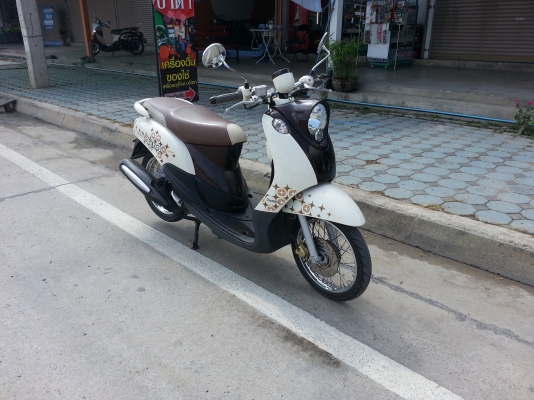 Yamaha Fino ไมล์แยก ปี 54 white brown