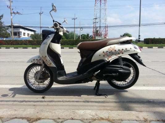 Yamaha Fino ไมล์แยก ปี 54 white brown