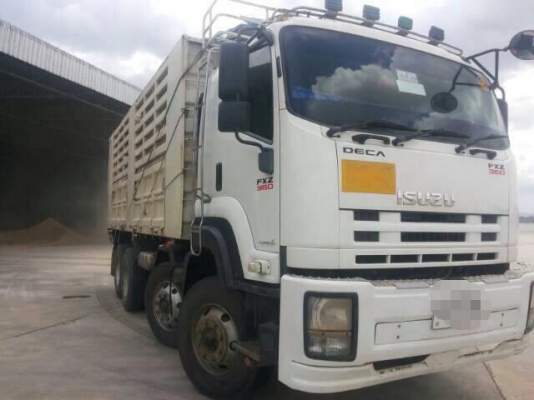ขายรถสิบล้อ Isuzu DECA 360 คอกเกษตร ดั้มสามมิตร พ่วงแม่ลูก ปี 52 รถพร้อมใช้งาน