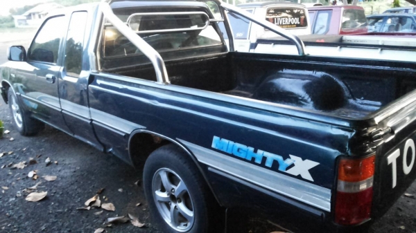 **118,000 บ.ต่อรอง**ขายกระบะแค็ปสภาพดี TOYOTA ไมตี้ 2.5 ปี36/93 เครื่องเดิมเกียร์เดิม เครื่อง2L 2.5 แน่นดี แห้งดีไม่เยิ้ม เกียร์ดีไม่หลุด ไม่หอน ช่วงล่างแน่น ไม่ส่าย คัสซีสวยเดิมไม่ปะไม่ดาม กระบะดี พื้นเก็บงานมาแล้ว หน้า-หลังเดิมไม่เคยชนหนัก ภายในเก๋งสวยค