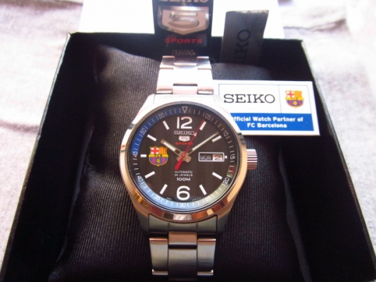 +++++ สาวกบาซ่าร์ไม่ควรพลาด SEIKO Sport Barcelona กล่องใบพร้อมราคาพอเพียง +++++