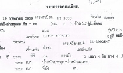 ให้ฟรี รถตู้หลังคาสูง ปี 1997 ช่วงยาว สวย สภาพดี ไม่ต้องซ่อมใด ๆ แล้ว