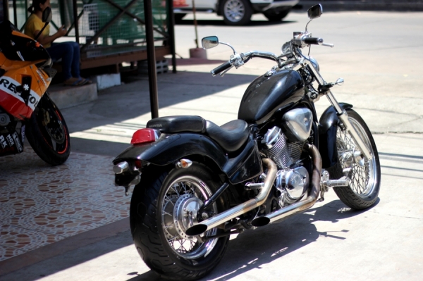 steed400 สีดำ อินวอย+สรรพสามิตแท้ รถสวยเครื่องดี ยางดอกเต็มๆ น่าขี่