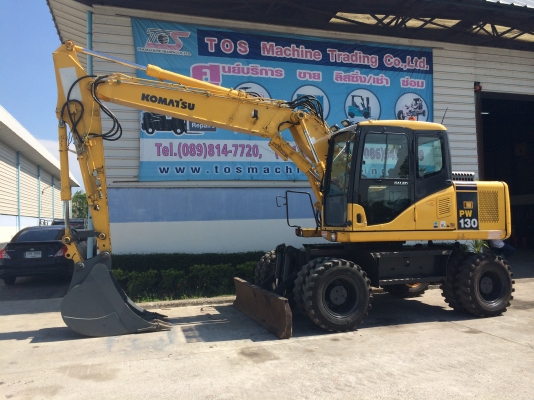 ถึงไทยแล้ว Komatsu PW130-7K ปี 2006 นำเข้าจากยุโรป สภาพดีมากครับ