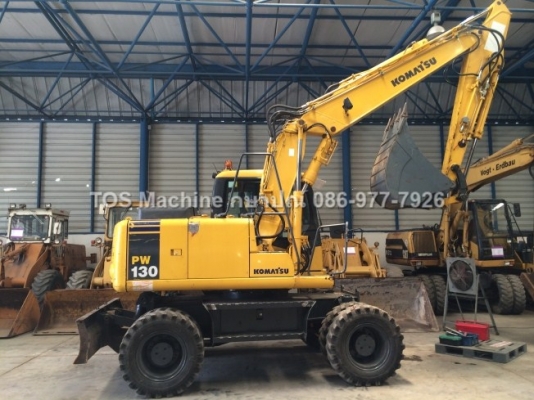 ถึงไทยแล้ว Komatsu PW130-7K ปี 2006 นำเข้าจากยุโรป สภาพดีมากครับ