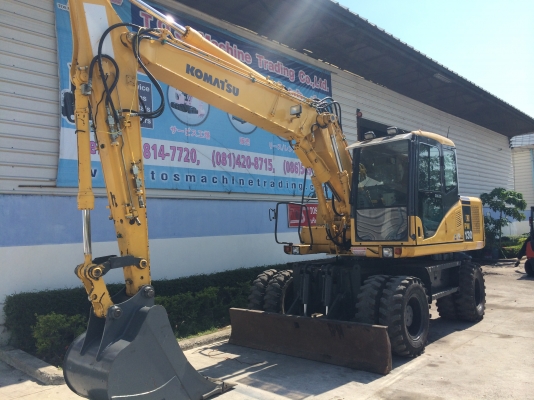 ถึงไทยแล้ว Komatsu PW130-7K ปี 2006 นำเข้าจากยุโรป สภาพดีมากครับ
