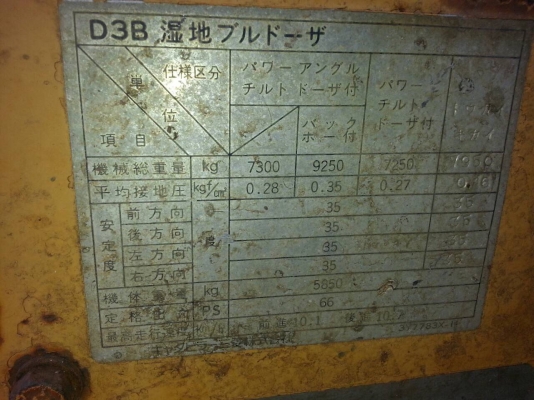 ขายด่วนCAT D3B แทรค1เมตร รถนอกใช้งานน้อย เอกสารใบแจ้งจำหน่าย ขายด่วนCAT D3B แทรค1เมตร รถนอกใช้งานน้อย เอกสารใบแจ้งจำหน่าย